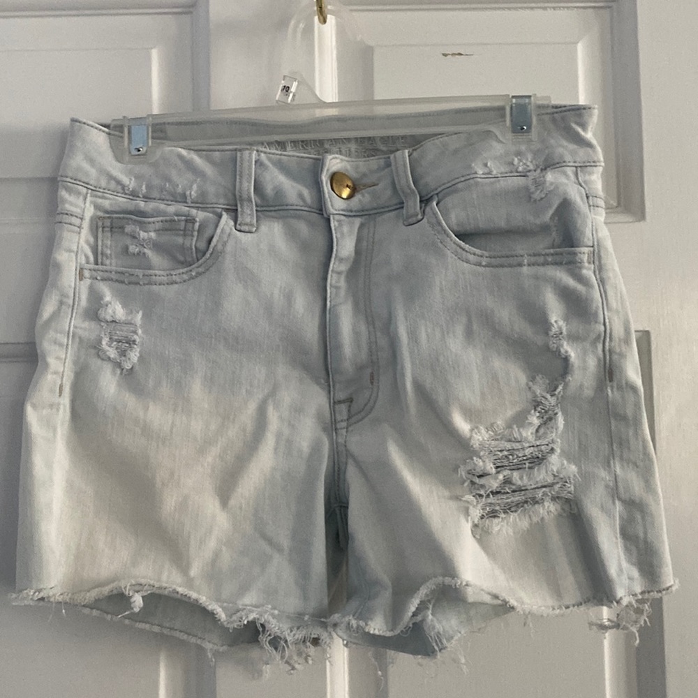 American Eagle Light Wash Denim Shorts